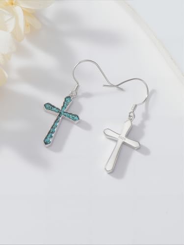 Mustard Seed/Sunset Earrings for Women 925 Sterling Silver Mountain Dangle Drop Earrings Nature Jewelry Faith Gifts for Christian Hikers Lovers3