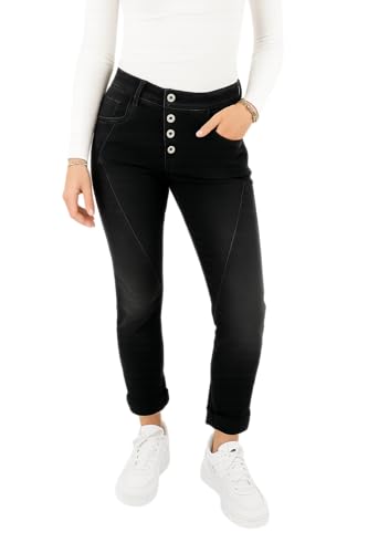 Please - Jeans P78 EQV - Nero Denim, Nero Denim, S