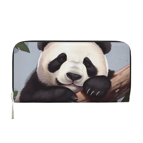 Portefeuille panda long imperméable en cuir pour vos voyages et sorties quotidiennes