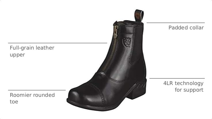 Image of ARIAT Women's Heritage Rt Zip Paddock Boot