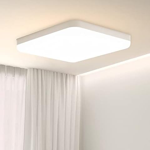Combuh LED Deckenleuchte 30W Wasserdicht IP56 2400LM Warmweiß 3000K Schnelle Installation Deckenlampe für Lounge Cover