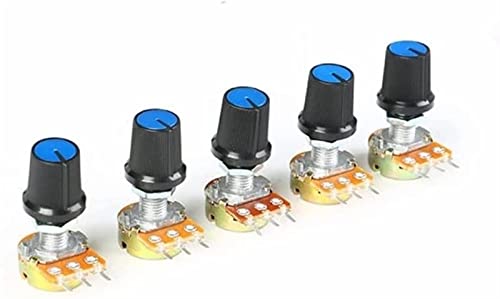 Potentiomètre rotatif linéaire WH148 20K Ohm avec interrupteur à 3 broches de 15mm