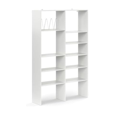Easy Track 48" x 78" Basic Pantry Storage System Kit, Floor Mounted, Tray Divider Accessory, Solid Wood, White Cover