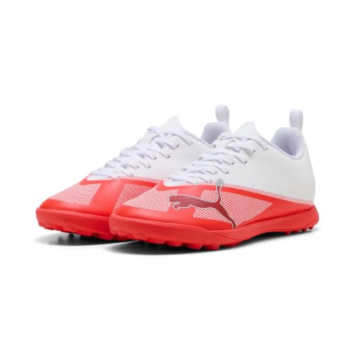 Puma 7 Play TT JR Chaussures de Football, Ultra Rouge, Noir et Blanc, 36 EU