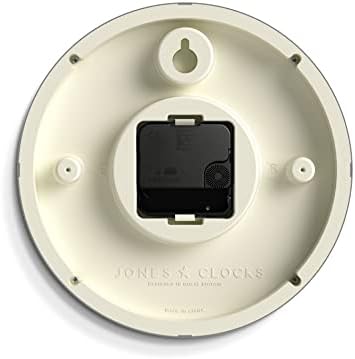 Jones Clocks® The Spin - Small Clock - Round Wall Clock - Kitchen Clock - Living Room Clock - Office Clock - Decorative Home Accessories - Modern Wall Clock - 20cm Wall clock (Blue)