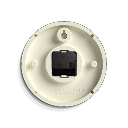 Jones Clocks® The Spin - Small Clock - Round Wall Clock - Kitchen Clock - Living Room Clock - Office Clock - Decorative Home Accessories - Modern Wall Clock - Modern Wall Clock (Black) #TOP7