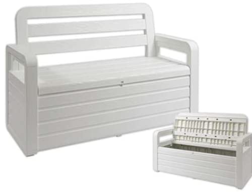 PEB Panchina multiuso L132xP58xH89 cm. Colore bianco