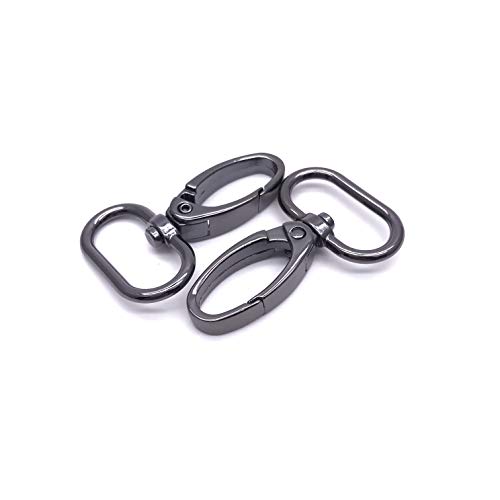 Goyunwell 1 inch Hardware Swivel Hooks for Purses Bag Making 20pcs Gunmetal
