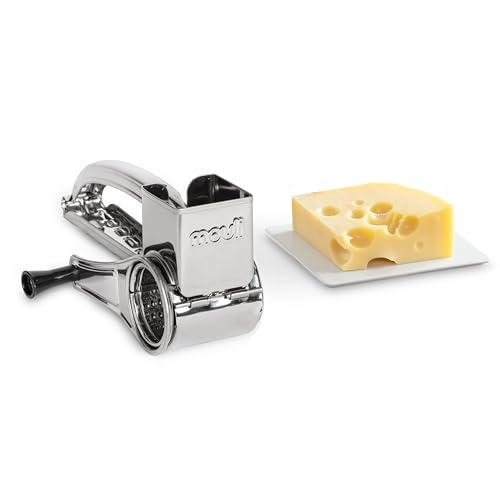 Moulinex Rallador Acero Inoxidable, empuñadura reversible y adaptable, rallador queso, fácil de montar, manejo rápido, ralla todo tipo de ingredientes, apto para lavavajillas, A45606