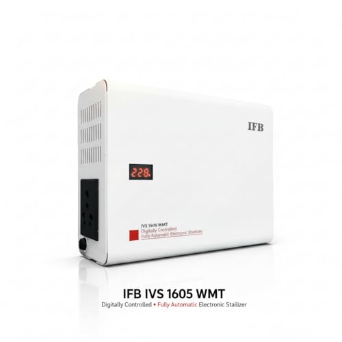 Image of IFB IVS 1605 WMT Voltage Stabilizer 150-290V, 15A Best Voltage Stabilizer for Washing Machine Treadmill Microwave Home Appliances | For Washing Machine & Air Conditioner, For Treadmill, For Microwave, For Home Appliances