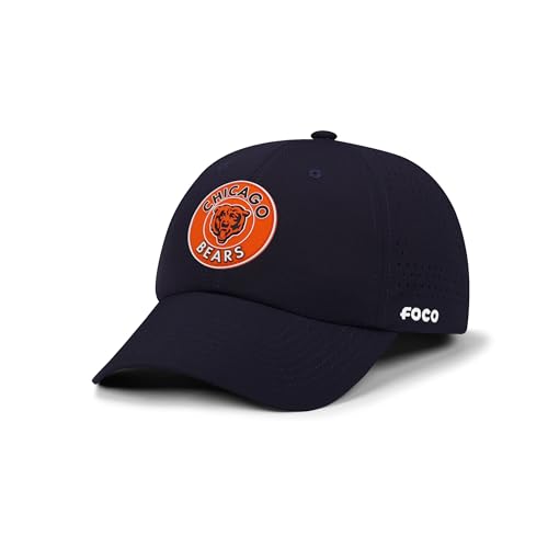 FOCO Chicago Bears NFL Circular Patch Casual Cap - Navy