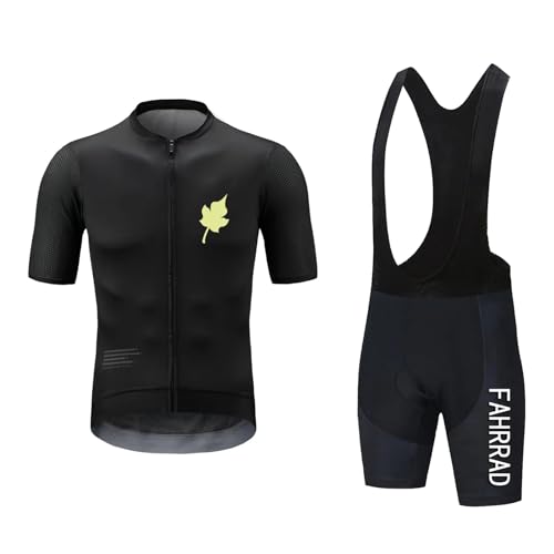 Maillot de cyclisme pour homme Typ-9 avec short bavoir rembourré gel 9D taille L