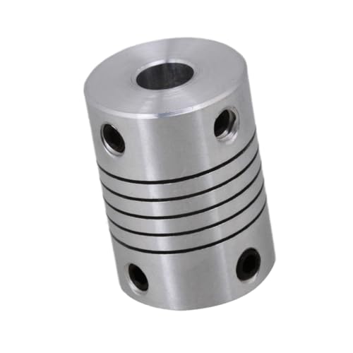 Mikikit 2 piezas Acoplamientos de Eje Flexibles de Acero Inoxidable para Impresora de Accesorios Resistentes y Duraderos para Motor Paso Paso