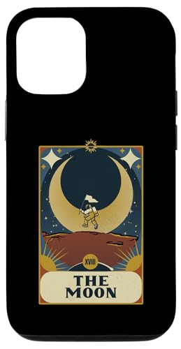 Carcasa para iPhone 12/12 Pro Astronauta La Luna Astronomía Tarot Cartas Leer Bruja Esotérica