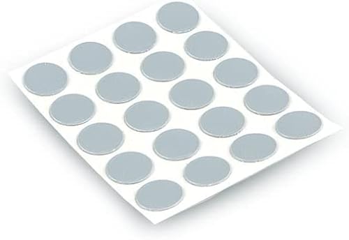 Cubierta de tornillo adhesiva redonda para agujeros de muebles, suelo, armarios, escritorios - Cubierta de orificio de tornillo de color - Paquete de 20 unidades de color gris claro Cover