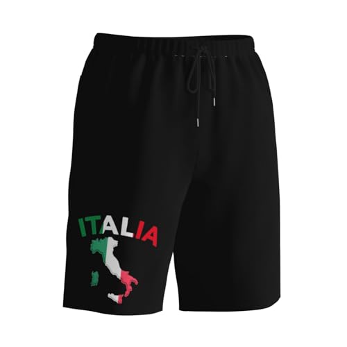 Italia Italy Italian Flag Men's Quick-Dry Board Shorts 7" - Swim Trunks Summer Hawaii Beach2