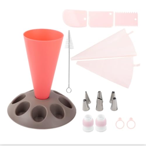 ٓ 18̍i܃`bvZbg DIY P[LfR[Vc[ P[Li܃{g ACVO`[u JbvP[L NbL[ P[LfR[Vp fR[VmY(Pink,A)