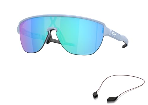 Oakley OO9248A Sunglasses Bundle: OO 9248A 924805 Corridor A Matte Stonewash Pri and Large Red leash Accessory kit2