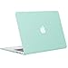 MOSISO Compatible with MacBook Air 13 inch Case (Models: A1369 & A1466, Older Version 2010-2017 Release), Protective Plastic Hard Shell Case & Keyboard Cover & Screen Protector, Mint Green
