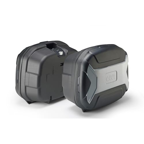 Givi Monokey® Seitenkoffer Trekker Lite TRK35 – 35L – Schwarz – Robuster Kunststoff – Für Monokey® Träger geeignet