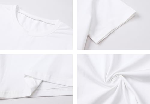 Betusline Girls 2 Piece Outfit Set, Short Sleeve Crop Top & Cargo Jogger Pants Trendy Casual Clothes, Girl Clothes Set,4T-14Y3