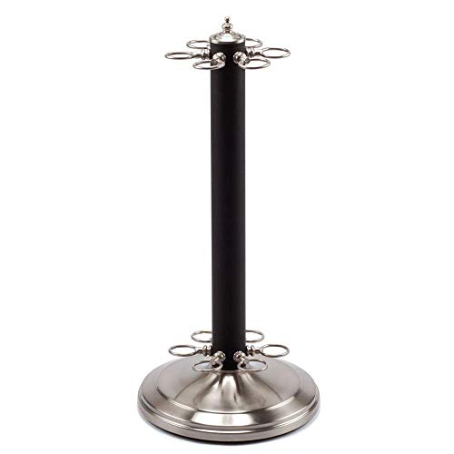 GSE Games & Sports Expert Stand-Style Metal Billiard Pool Cue Rack. Holds 6