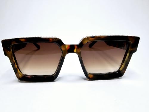 Image of Luxury Eyewear, Designer Square Sunglasses, UV 400 protection, Thick and strong Frame, for Men and Women
