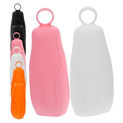 VALICLUD 8 pezzi Copri Bottiglie da Viaggio in Silicone Manicotti Antiperdita per Flaconi Piccoli di Shampoo Lozione e Balsamo Riutilizzabili e Protettivi per Prodotti da Bagno in Viaggio