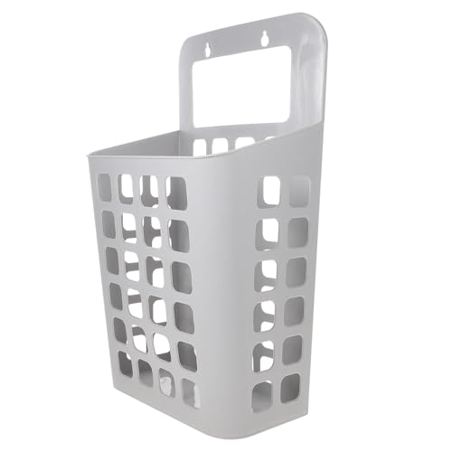CLISPEED Cesta de Lavandería de Plástico Grande Plegable Gris Contenedor para Ropa Sucia Doméstica Organizador para Baño Dormitorio y Lavadero Cesta Organizadora Multiusos para