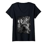 Photo Gallery donna yorkshire terrier selfie ghosts haunted forest halloween dog maglietta con collo a v Photo Gallery donna yorkshire terrier selfie ghosts haunted forest halloween dog maglietta con collo a v