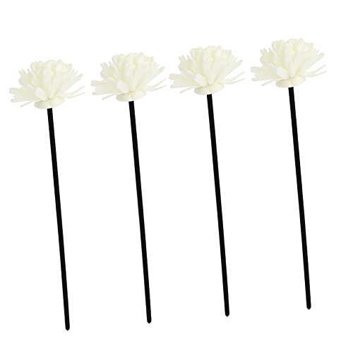 ULDIGI 4pcs Diffuser Flower Sticks Rods for Home Non-Flame Volatile and Perfume Dispersal