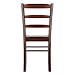 Winsome Benjamin Ladder Back Chair, Walnut, Set of 2