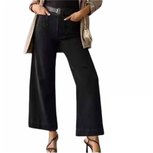 Curvachic Jeans, Oprah's Favorite Jeans, Tummy Control Cropped Wide Leg Jeans, Tummy Control Sailor Wide Leg Trouser