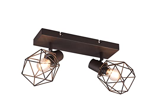 meineWunschleuchte Industrial Balken-Deckenstrahler NARDA Rost-Optik, 2-flammig meineWunschleuchte Industrial Balken-Deckenstrahler NARDA Rost-Optik, 2-flammig