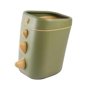 WJUHYGTF Dinosaurier Mülleimer Grün