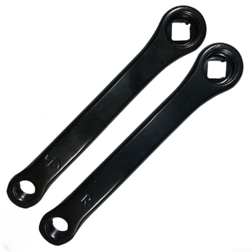 Ebike Kurbelarm Erhältlich, Fahrradkurbel 1 Paar links rechts 152 mm Singlespeed Kurbelgarnitur für Heimtrainer und Magneträder, Heimtrainer Kurbel links und rechts Gym Fitness Bike Zubehör
