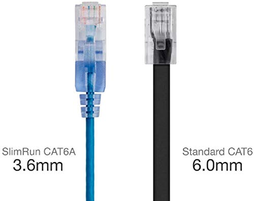 Monoprice Cat6A Ethernet Patch Cable - 5 Feet - Blue, 5' - Image 3