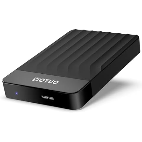 YOTUO Portable External Hard Drive 1TB Storage Expansion Mobile HDD USB 3.0 for PC, Mac, Desktop, Laptop, PS4, PS5, PlayStation, Xbox One X/S, Xbox 360, Xbox Series X/S, Office & Game (Black, 1TB) Cover