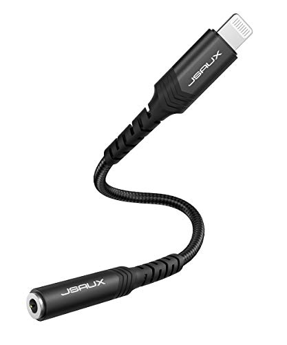 Lightning auf 3,5 mm Kopfhörer Adapter MFI Zertifizierung Aux Adapter, Lightning auf Klinke Audio Adapter für iPhone 12 12 Mini 12 Pro 12 Pro