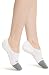 Bombas Womens Cushioned No Show Socks,(White,Medium)