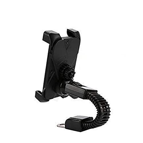 Image of DCZ Full Metal Body Bike & Scooty360 Degree Rotating Mobile Holder Stand for Bike, Scooty,Bicycle | Anti-Vibration /Shake Pads | Mobiles Size Upto 6.5 inch Inch - Random Colors (Activa)