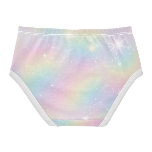 Pastel Rainbow Gradient Star Cute Panties Girl Toddler Underwear Floral Cotton Animal Underpants Briefs 2t2