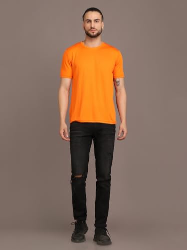 Image of INKKR Men's Solid Regular Fit T-Shirt