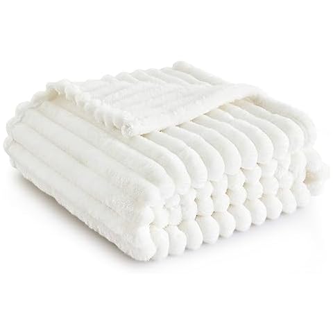 Bedsure Fluffy Fleece Blanket for Sofa Cover
