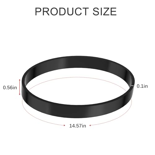 Vacuum Belts for Bissell 2191, 2191U, 2190, 1700, 1701, 1797, 2691, 2692, 1240, 12B1, 68C7, 3920 Series PowerForce Helix (Turbo) Vacuum Cleaner Replace Parts 2031093 (Pack of 2)