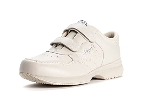 Image of Propet Mens LifeWalker Strap Slip On Walking Walking Sneakers Shoes - Off White