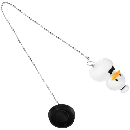 TOYANDONA Tappo per Vasca da Bagno con Catena e Ciondolo Carino Tappo per Scarico Vasca in Gomma con Sigillo Accessorio Pratico per Bagno con Catena in Acciaio