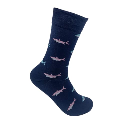 Image of Mint & Oak Printed Crew Socks For Men, Soft Cotton Calf Length Socks, Colorful Sock Gift For Men, Anti-Microbial & Odour Free, Funky Socks - Gift Box of 3