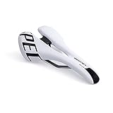 Bicicleta Sillín Road Bike Sillín Triatlón Ciclismo Seat Hollow Wide Bike Asiento Sillin Bicicleta MontañA (Color : White)
