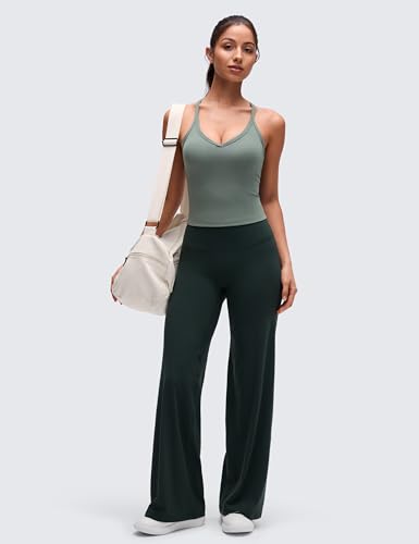 Image of CRZ YOGA Double Lined V Neck Cami Crop Tank Top